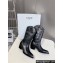 Celine Heel 4.5cm Mid High Boots In Calfskin Black 2024