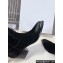 Celine Heel 4.5cm Mid High Boots In Suede Black 2024
