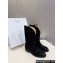 Celine Mid High Boots In Suede Black 2024