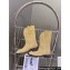 Celine Mid High Boots In Suede Apricot 2024