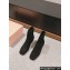Miu Miu Crystal Heel Suede Leather Ankle Boots Black 2024