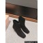 Miu Miu Crystal Heel Suede Leather Ankle Boots Black 2024