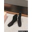 Miu Miu Crystal Heel Suede Leather Ankle Boots Black 2024