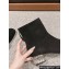 Miu Miu Crystal Heel Suede Leather Ankle Boots Black 2024