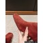 Miu Miu Crystal Heel Suede Leather High Boots Red 2024