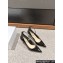 Dior Heel 8cm Jolie Heeled Pumps with Leather strap and CD resin pearl in Black Patent Calfskin 2024