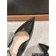 Dior Heel 8cm Jolie Heeled Pumps with Leather strap and CD resin pearl in Black Patent Calfskin 2024