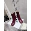 Loewe Heel 8.5cm Toy ankle bootie in nappa lambskin Burgundy 2024