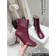 Loewe Heel 8.5cm Toy ankle bootie in nappa lambskin Burgundy 2024