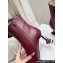Loewe Heel 8.5cm Toy ankle bootie in nappa lambskin Burgundy 2024