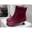 Loewe Heel 5.5cm Toy ankle bootie in nappa lambskin Burgundy 2024