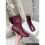 Loewe Heel 5.5cm Toy ankle bootie in nappa lambskin Burgundy 2024