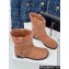 Loewe Campo Biker boot in brushed suede Brown 2024