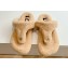 Loewe Ease Toe post shearling Women/Men sandals Beige 2024