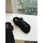 Loewe Ease Toe post shearling Women/Men sandals Black 2024