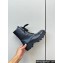 Miu Miu Lace-up Leather Ankle Boots Black 2024