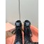 Miu Miu Lace-up Leather Ankle Boots Black 2024