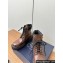 Prada Leather and Re-Nylon booties 1T704N Ebony Dark Brown 2024