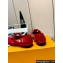 Louis Vuitton Soho Flat Mary Janes Naplak Cerise Red 1ACYWU 2024