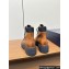Prada Leather and Re-Nylon booties 1T704N Cognac 2024