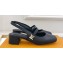 Louis Vuitton Heel 3.5cm Romy Slingback Pumps 1ACUQU Lambskin Black 2024