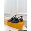 Louis Vuitton Heel 3.5cm Romy Slingback Pumps 1ACUQU Lambskin Black 2024