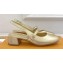 Louis Vuitton Heel 3.5cm Romy Slingback Pumps Metallic calf leather Gold 1ACUP2 2024
