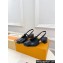 Louis Vuitton Heel 3.5cm Romy Slingback Pumps Patent calf leather Black 2024