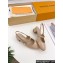 Louis Vuitton Heel 3.5cm Romy Slingback Pumps Patent calf leather Nude 2024