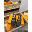 Louis Vuitton Heel 3.5cm Romy Slingback Pumps Denim Dark Blue 2024