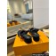 Louis Vuitton Heel 3.5cm Romy Slingback Pumps Denim Dark Blue 2024