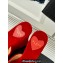 Alaia Heel 13.5cm Platform 3cm velvet Wedge Mules Cherry Red 2024