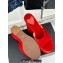 Alaia Heel 13.5cm Platform 3cm velvet Wedge Mules Cherry Red 2024