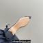Alaia Le Cœur Flat Slingbacks In Patent Calfskin Crystal Blue 2024