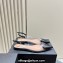 Alaia Le Cœur Flat Slingbacks In Patent Calfskin Black 2024