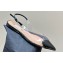 Alaia Le Cœur Flat Slingbacks In Patent Calfskin Black 2024