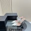 Alaia Heel 10.5cm Le Cœur Heart Mules In Fishnet White 2024