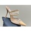 Alaia Heel 10.5cm Le Cœur Heart Mules In Fishnet Nude 2024
