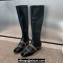 Dior Heel 3.5cm Belle-D Heeled Boots in Black Patent Calfskin and Gold-Finish Studs 2024