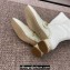 Dior Heel 3.5cm Belle-D Heeled Boots in White Patent Calfskin and Gold-Finish Studs 2024