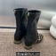 Dior Heel 3.5cm Belle-D Heeled Ankle Boots in Black Patent Calfskin and Gold-Finish Studs 2024