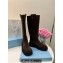 Prada Suede Calfskin High Boots Coffee 2024
