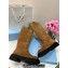 Prada Suede Calfskin High Boots Brown 2024