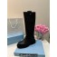 Prada Calfskin High Boots Black 2024