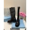 Prada Calfskin High Boots Black 2024