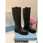 Prada Calfskin High Boots Black 2024