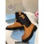 Prada Calfskin and Re-Nylon Ankle Boots Brown 2024