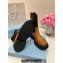 Prada Calfskin and Re-Nylon Ankle Boots Brown 2024