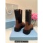 Prada Calfskin and Re-Nylon Ankle Boots Coffee 2024