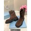 Prada Suede Calfskin Ankle Boots Coffee 2024